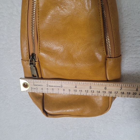 Yellow Vegan Leather Crossbody Bag | Guitar Strap NWT - Picture 8 of 8